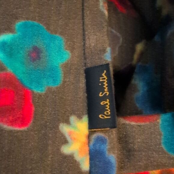 Paul Smith Youth Floral Print Button‎ Up Dress Shirt Size 7/8 NWT - Picture 4 of 9